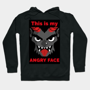 Angry face demon Hoodie